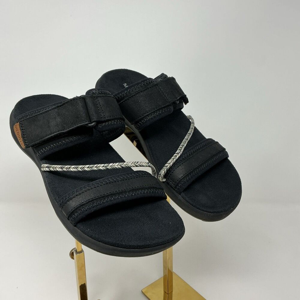 MERRELL Terran 4 Post Wrap Black Slide Sandals Women’s Size 5